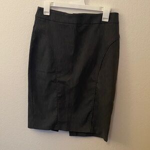 LAST CALL charcoal gray pencil skirt from forever21